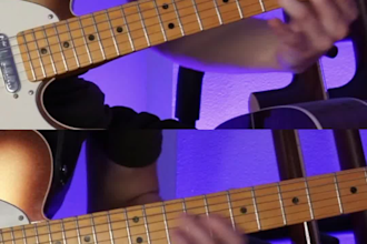 create a tab or sheet for your music reel video and sync it