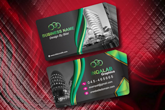 design a luxury and modern business card for your brand