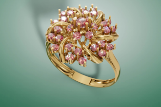 create a modern 3d jewelery ring design