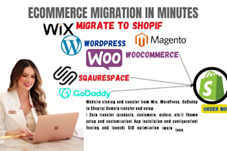 migrate your website to shopify store move from magento wix wordpress godaddy