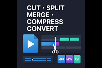 cut, split, merge, compress or convert video