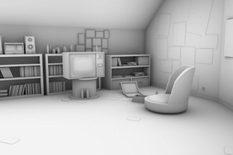 create props and objects in 3d