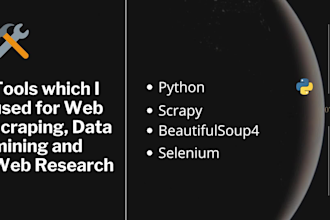 develop a web scraper data mining script and its simple gui