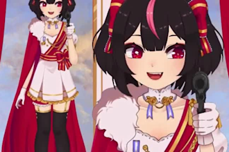 draw anime art illustration original character fanart chibi vtuber model and pfp
