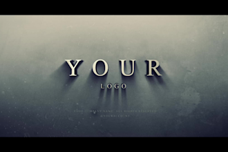 make a cinematic and 3d logo reveal