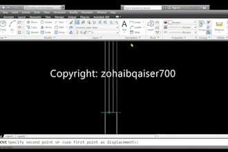 draw home floor plan and design 2d autocad