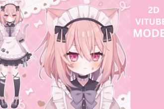 design and rig live 2d vtuber model 2dvtuber model vtuber commission 2d anime