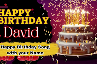 create a personalized happy birthday song with any name