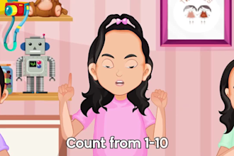 turn your still character design to 2d cartoon animation