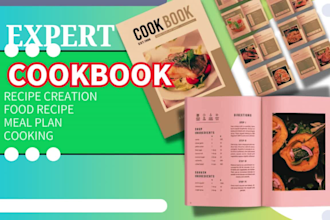 write and design perfect recipe creation, food recipe,meal plan,cooking