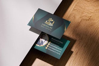 create sleek modern business card