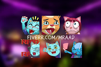 draw static emotes, animated, icons for streaming
