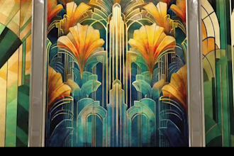 create movie poster art deco vintage poster retro modern travel poster