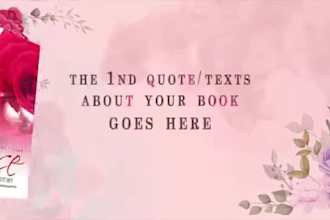 create professional amazon book trailer or book promo video