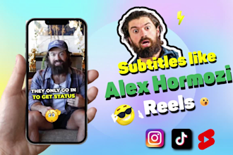 edit instagram reel tiktok yt shorts with captions alex hormozi style