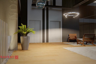 design building exterior, render, flythrough