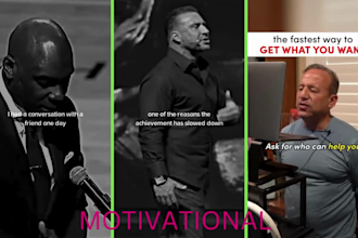 create 450 engaging motivational shorts video