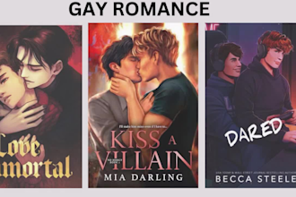 do romance book cover illustration, ebook cover, ya and gay romance book