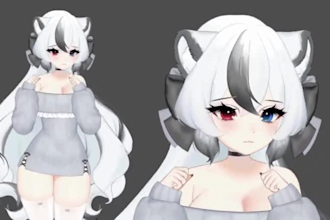 rig live2d vtuber 2d vtuber model commission custom vtuber design