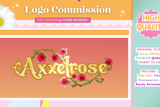 create design logo vtuber anime kawaii, twitch, gaming, streamer online