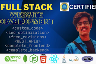 develop responsive fullstack web applications with stunning frontend and backend