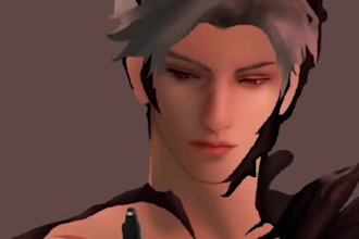 draw digital fanart in manhwa, realistic, or anime style