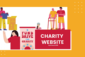 create a charity website portal for you