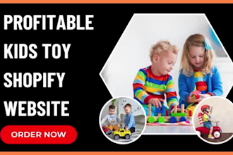 design responsive kids toy website baby shopify store kids shop toy dropshipping