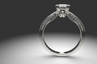 make 3d cad model organic sculpture jewelry