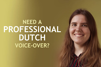 give your project a professional female dutch voice