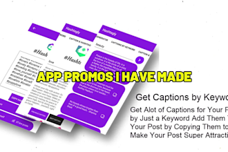 create promo video for app website and game