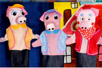 make plush doll with felt fabric hand sew