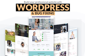 develop and design responsive wordpress business website
