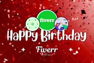 create a lovely happy birthday, anniversary wishes greeting video