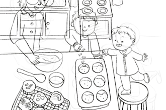 draw food themed illustrations