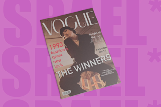 design a vintage magazine cover in 3hrs