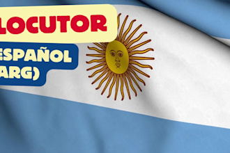 record a deep, captivating and warm male voice in argentinian spanish accent