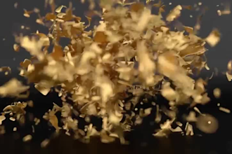 create cinematic video, metallic glossy 3d logo animation with cinematic effect