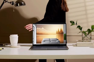 mockup macbook, laptop or device screen product for images