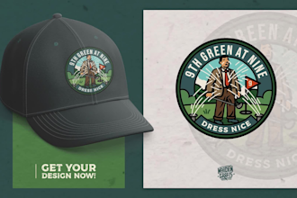 design badge, patches, logo for dad hat, cap, snapback