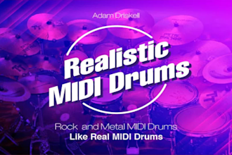 program, write and edit realistic sounding midi drums for metal or rock songs