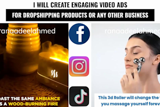 create shopify, facebook dropshipping video ad