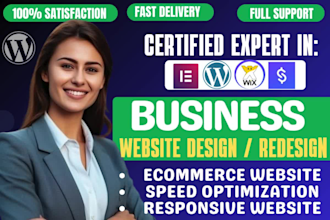 agency website, booking website, portfolio, blog, e commerce business website