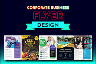 design creative unique professional corporate business flyer