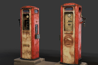 make 3d model,  game ready,  hard surface,  organic,  pbr