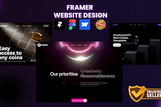 design framer website figma to framer webflow langing page framer expert clone