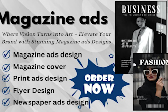 design german print ads magazine newspaper ads flyer poster one page ads cover