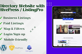directory website using hivepress, listingpro, or any directory theme
