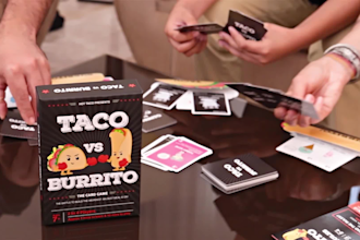 shoot a commercial for selling your board game, card game