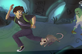 draw your book cover or your loading screen
